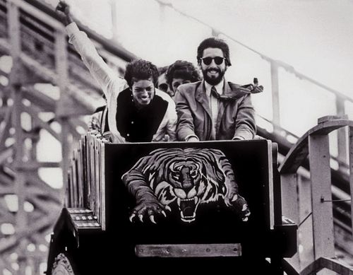Michael on a roller coaster
